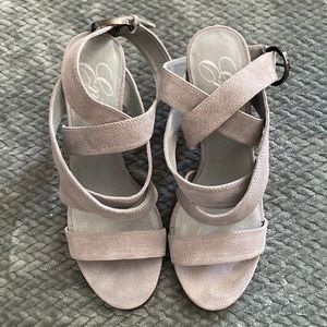 BN grey heels size 9